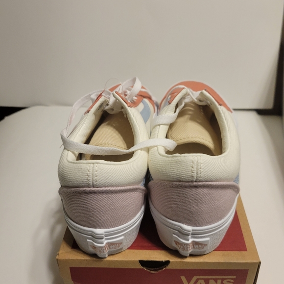 Vans Old Skool Pastel Twill Platform Women Shoes - Picture 12 of 16